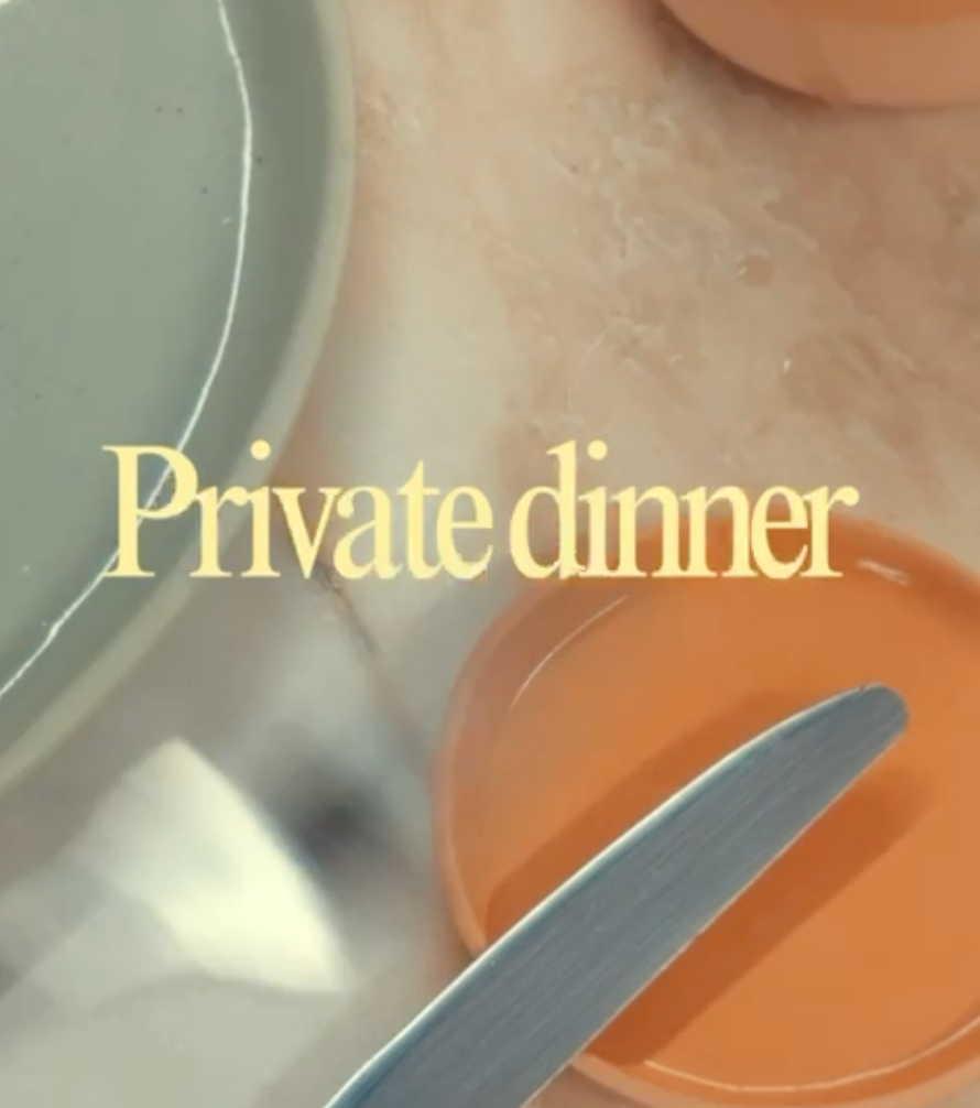 Intimate atelier dinner | Limited Seating