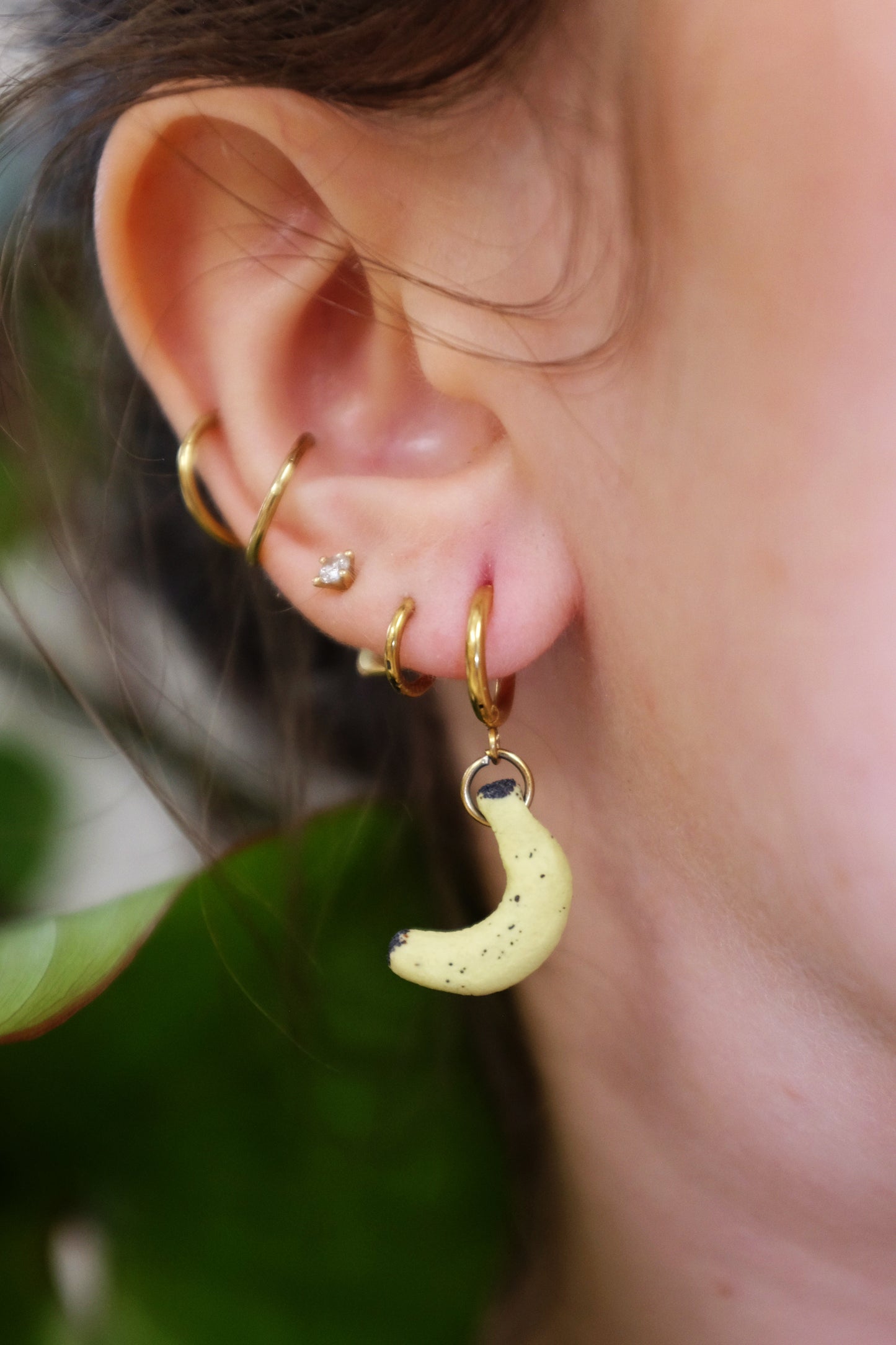 Banana-mulet earings