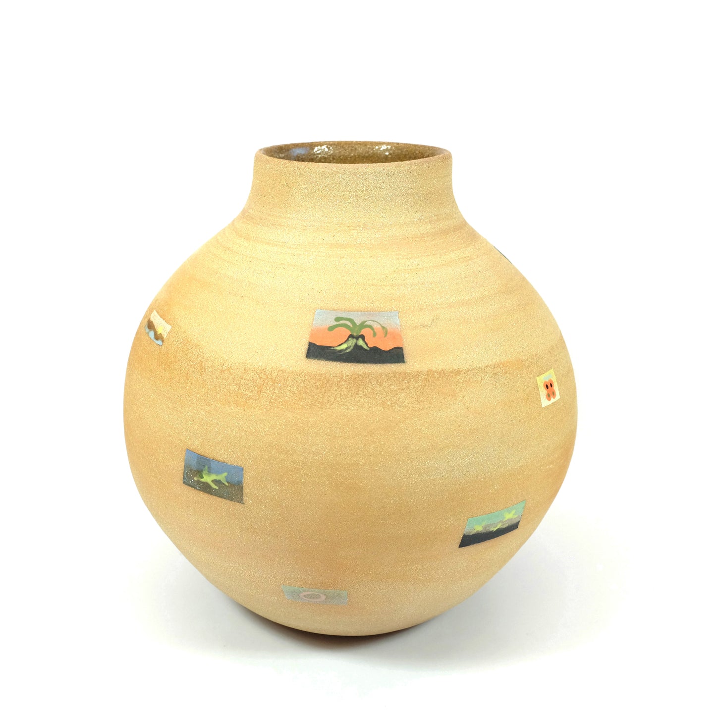 Brown sandy vase - Ur Motela - Limited Edition