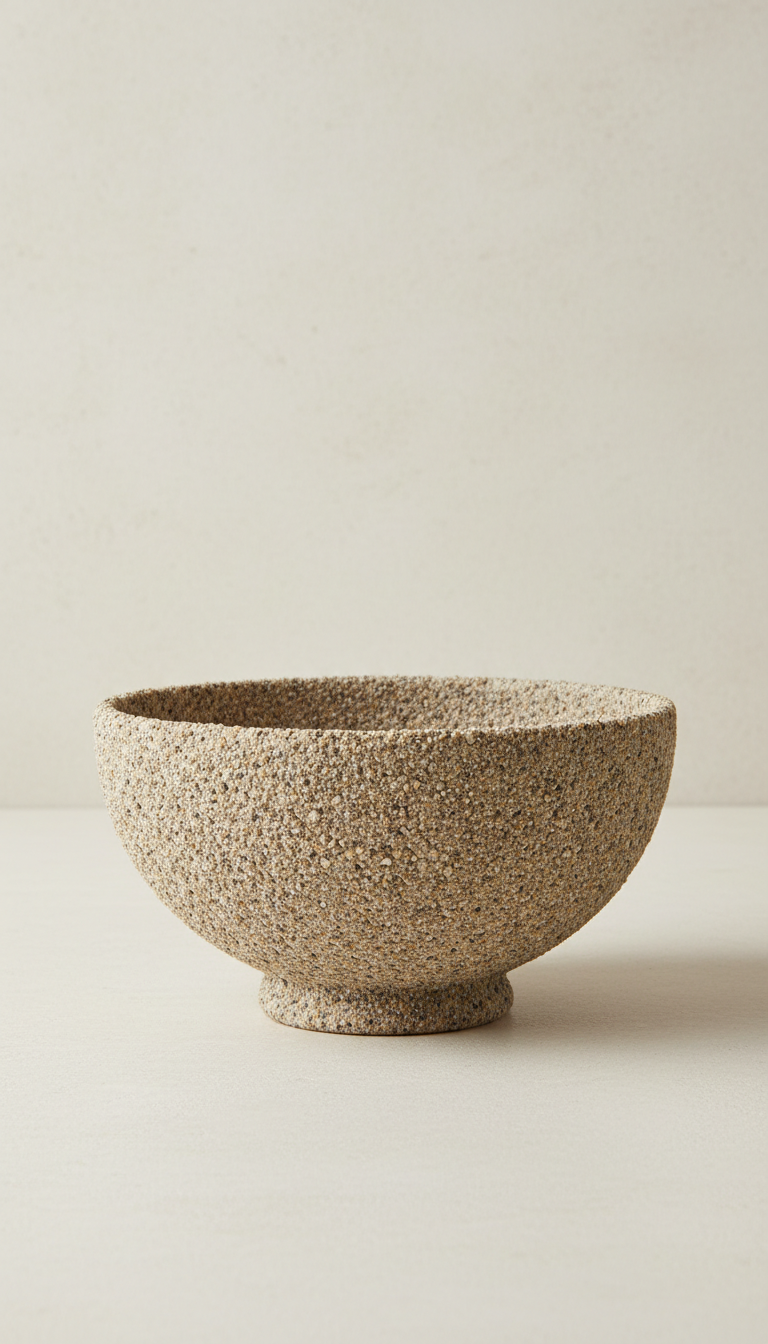 Stoneware Bowl In Ash Glaze