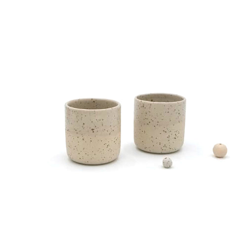 Sand espresso cups - Set of 2