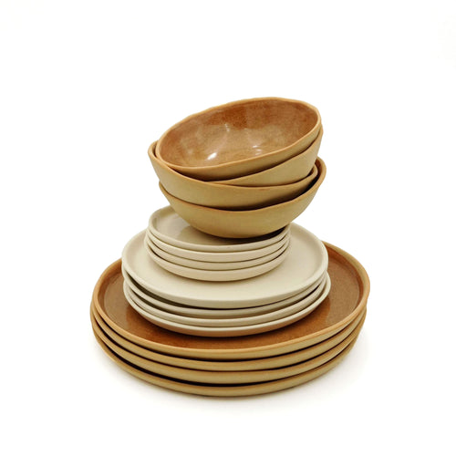 Stoneware plates and bowls - Set 2